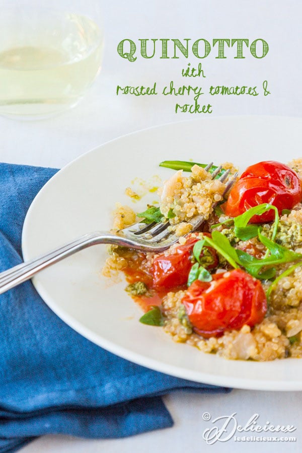 Quinoa Risotto Quinotto With Roasted Cherry Tomatoes Delicious Everyday