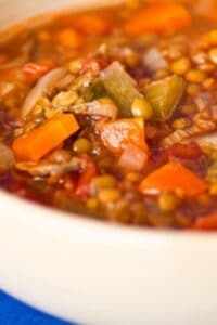 Vegetable and Lentil Soup Recipe | Delicious Everyday