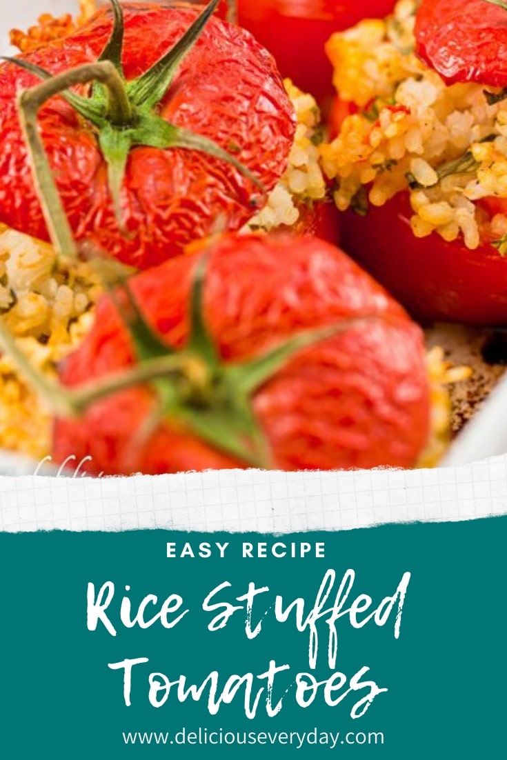 Rice Stuffed Tomatoes | Vegetarian | Delicious Everyday