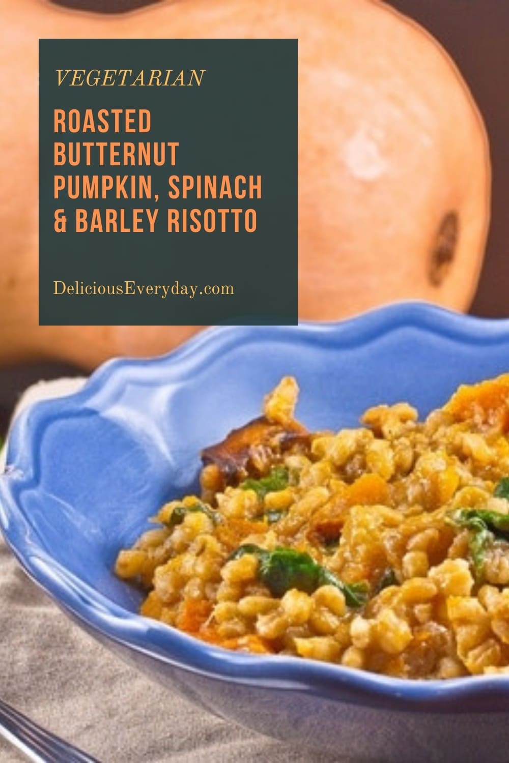 Roast Pumpkin Barley Risotto | Delicious Everyday