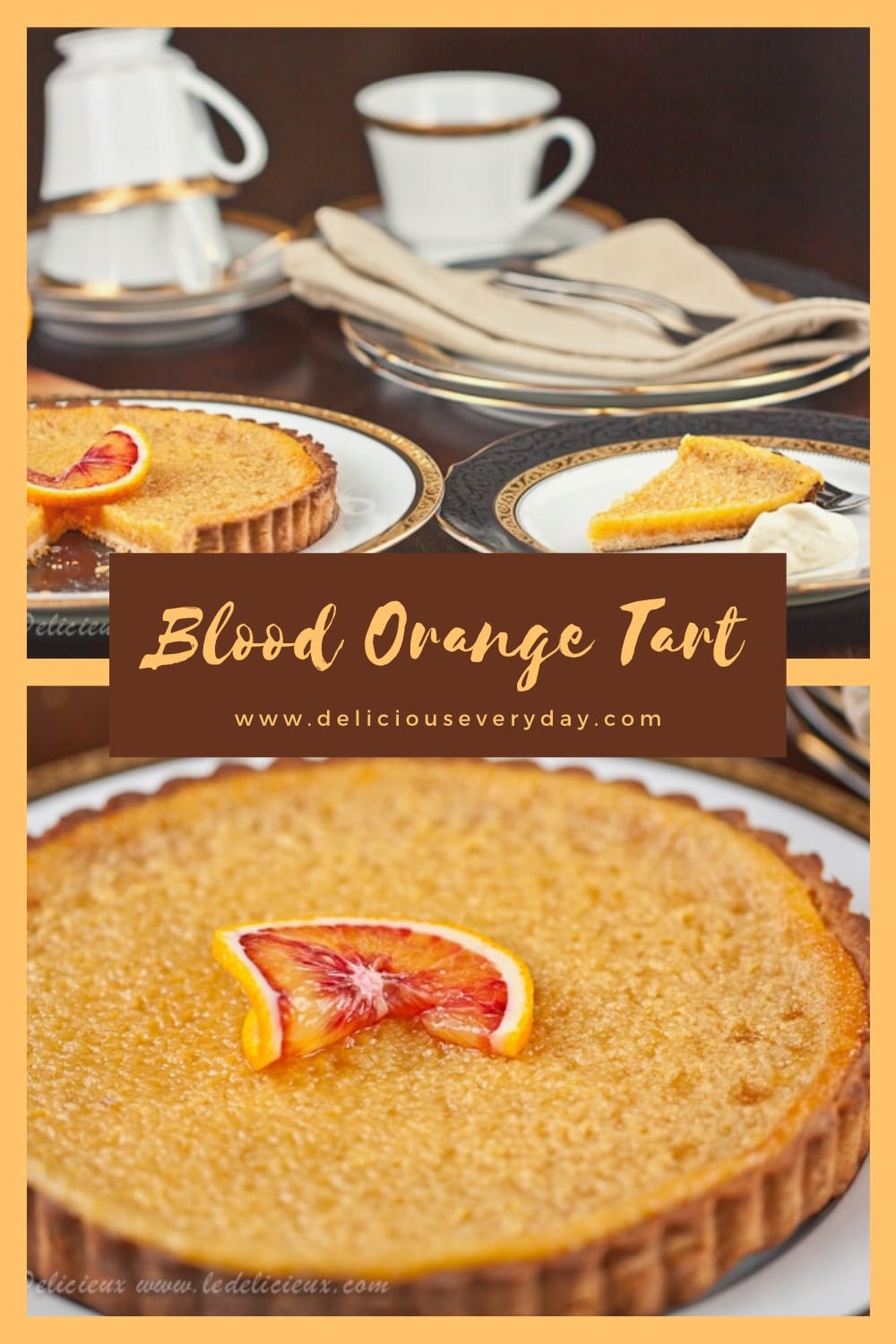 Blood Orange Tart Recipe | Delicious Everyday