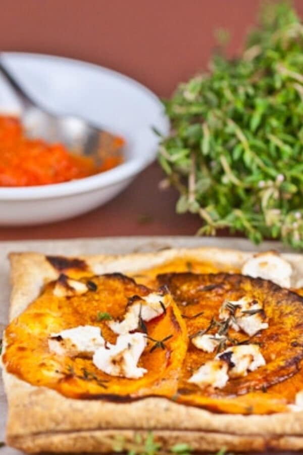 Spiced Pumpkin and Feta Tarts | Vegetarian Appetizer | Delicious Everyday