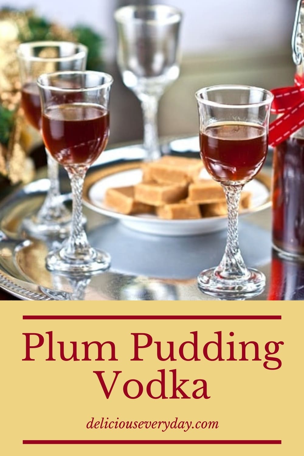 Plum Pudding Vodka - Perfect for Christmas Cocktails!