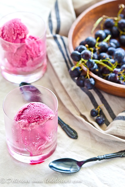 Grape &amp; Pink Champagne Sorbet | Delicious Everyday