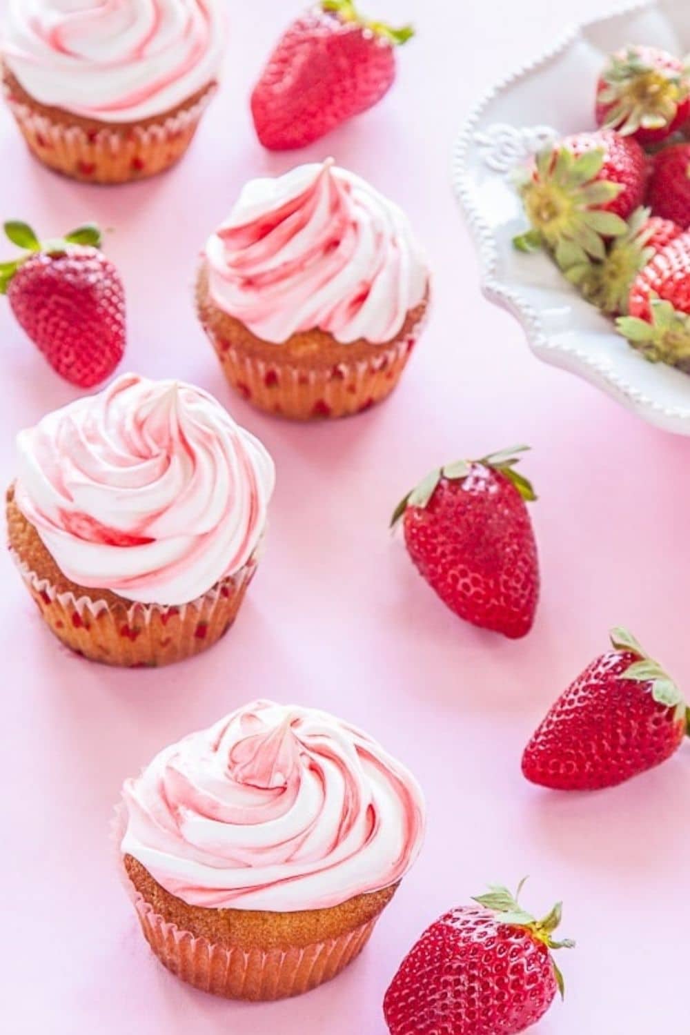 Strawberry Meringue Cupcakes Delicious Everyday