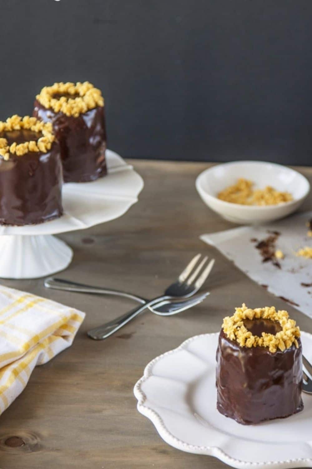 Triple Chocolate Honeycomb Cakes | Delicious Everyday