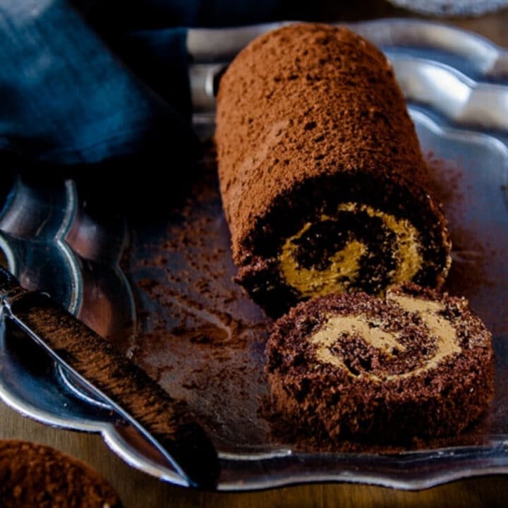 Chocolate Roulade with Burnt Sugar Italian Meringue Buttercream ...