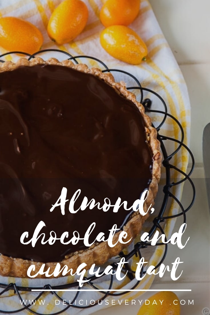 Almond, Chocolate and Cumquat Tart | Delicious Everydaya