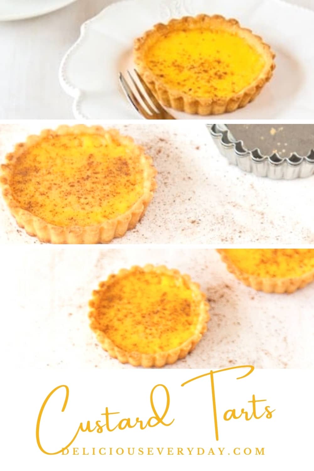 Individual Custard Tarts | Delicious Everyday