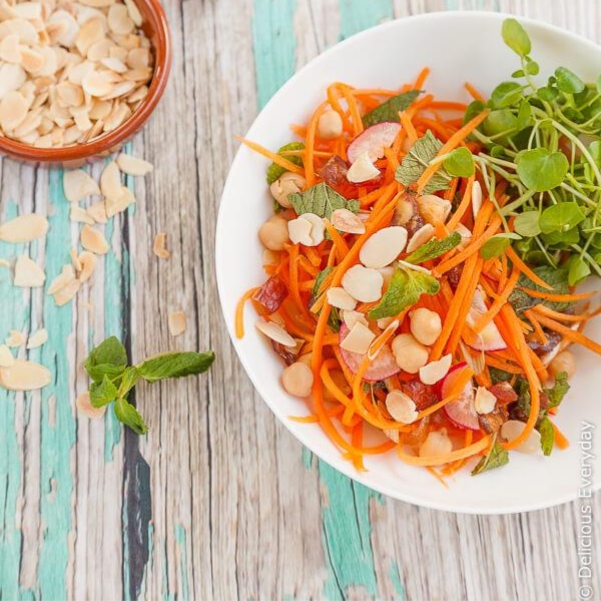 Moroccan Carrot Salad with Chickpeas | Vegan & Vegetarian | Delicious ...