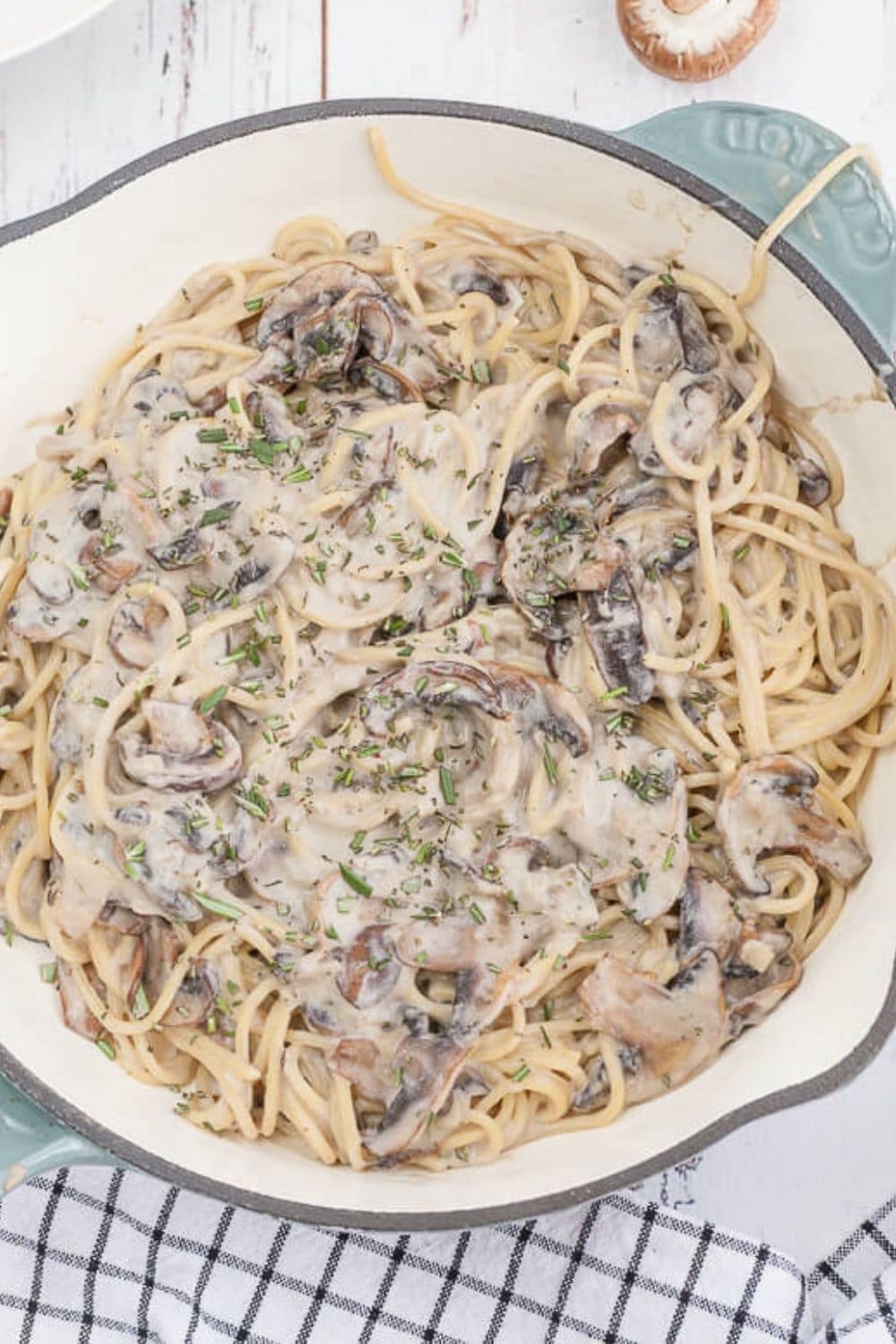 Creamy Mushroom Pasta Recipe - Vegan One Pot Spaghetti