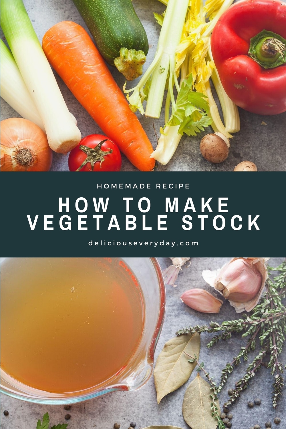 How to Make Vegetable Stock Easy Homemade Broth Delicious Everyday