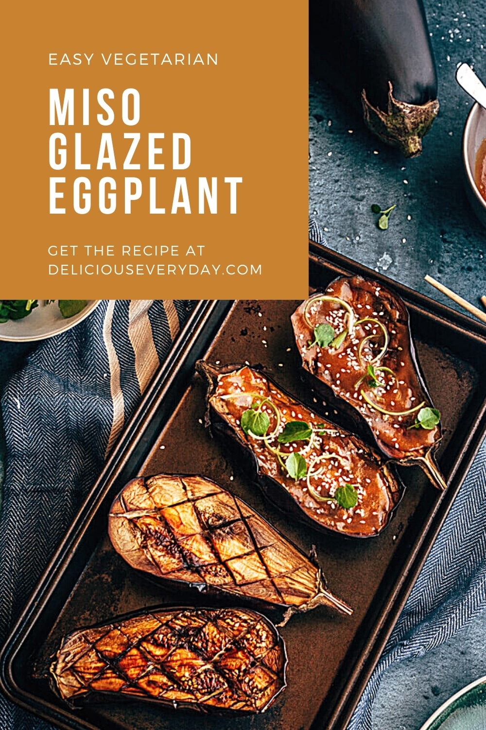 Miso-Glazed Eggplant | Vegetarian + Vegan + Gluten-Free | Delicious ...