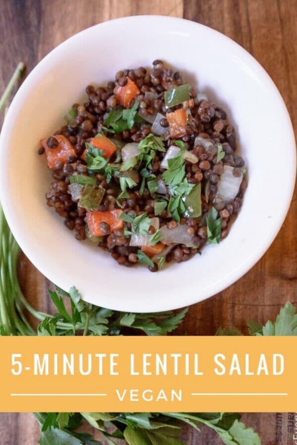 5-Minute Vegan Lentil Salad