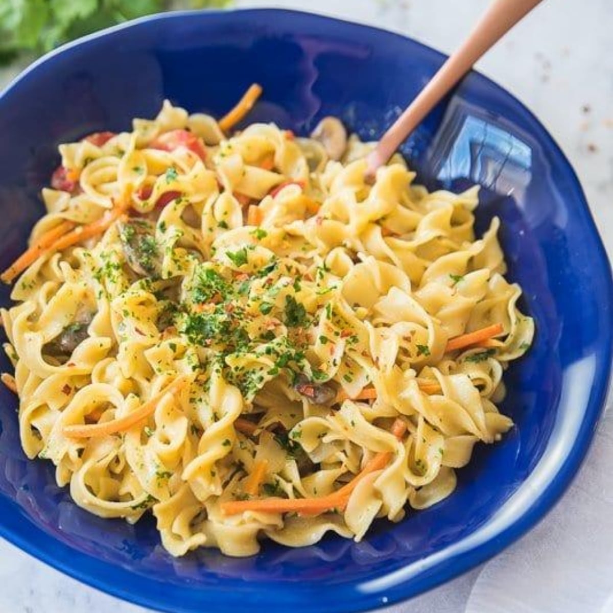 One-Pot Thai Green Curry Noodles | Vegetarian Pasta | Delicious Everyday