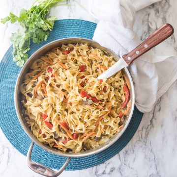 One-Pot Thai Green Curry Noodles | Vegetarian Pasta | Delicious Everyday