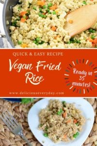 Vegan Fried Rice with Tofu {gluten-free}
