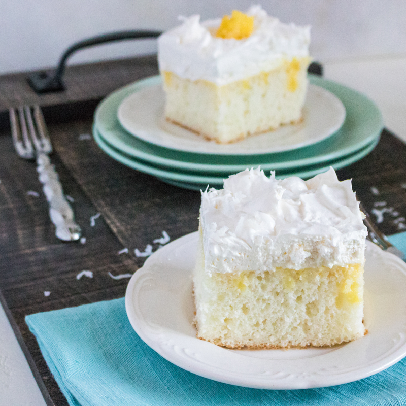 Pina Colada Poke Cake | Best Poke Cake | Delicious Everyday