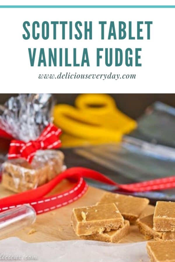 Scottish Tablet Vanilla Fudge Recipe | Edible Christmas Gift
