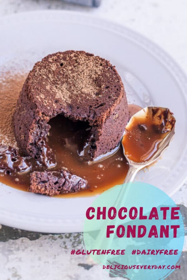 Chocolate Fondant with Salted Caramel Filling | Dairy-Free & Gluten ...