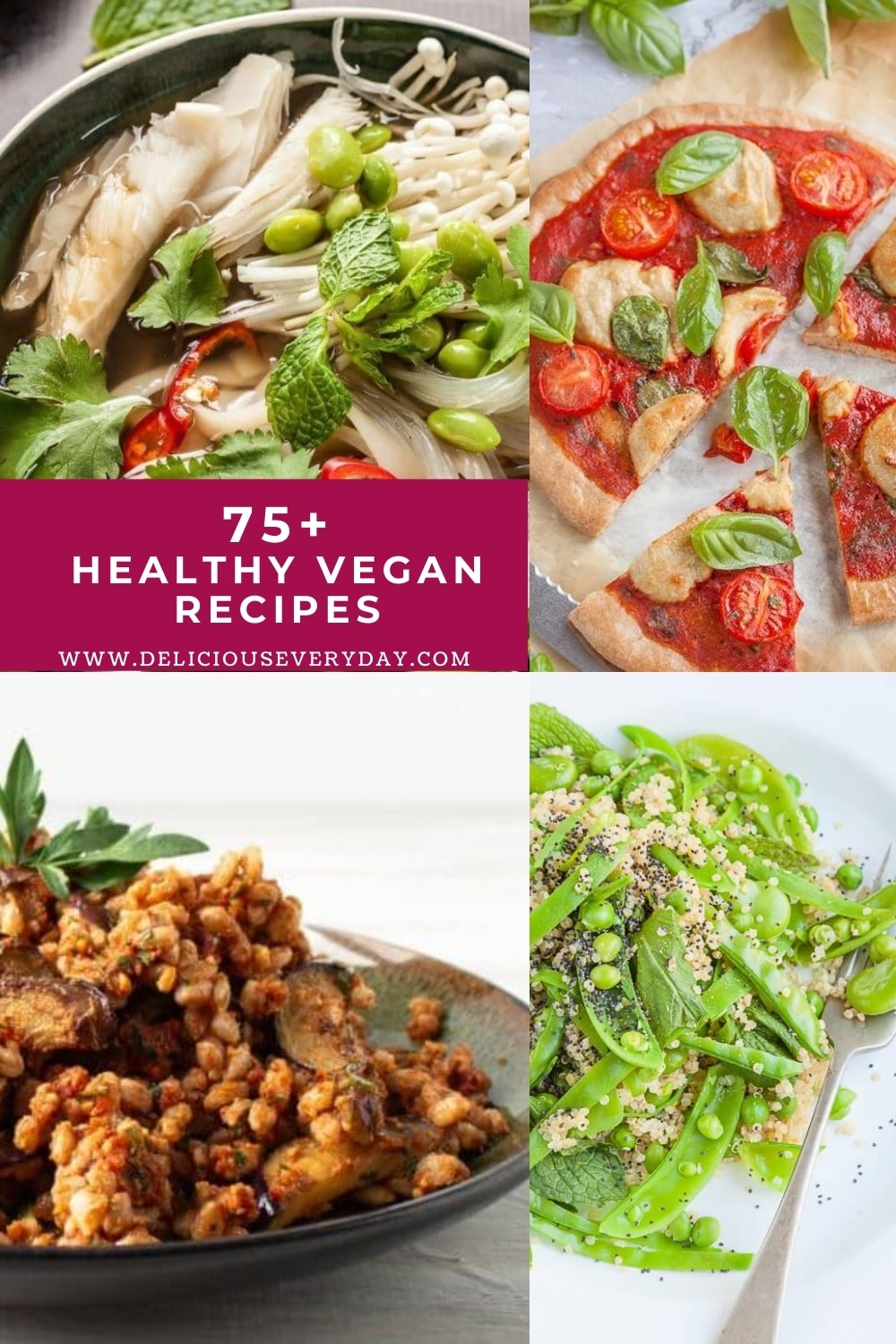 75+ Healthy Vegan Recipes | Simple, Healthy, Tasty, Plant-Based Meals