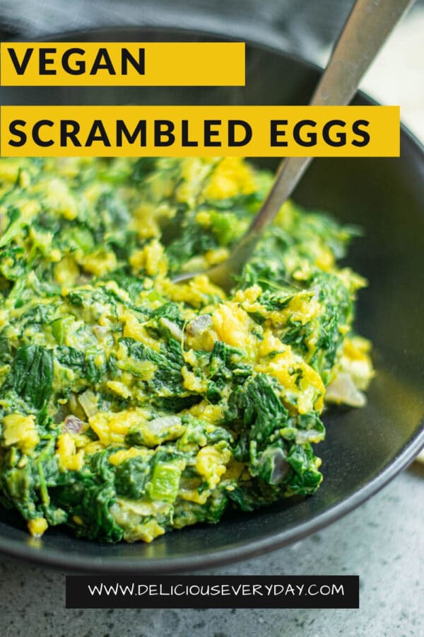 vegan scrambled eggs