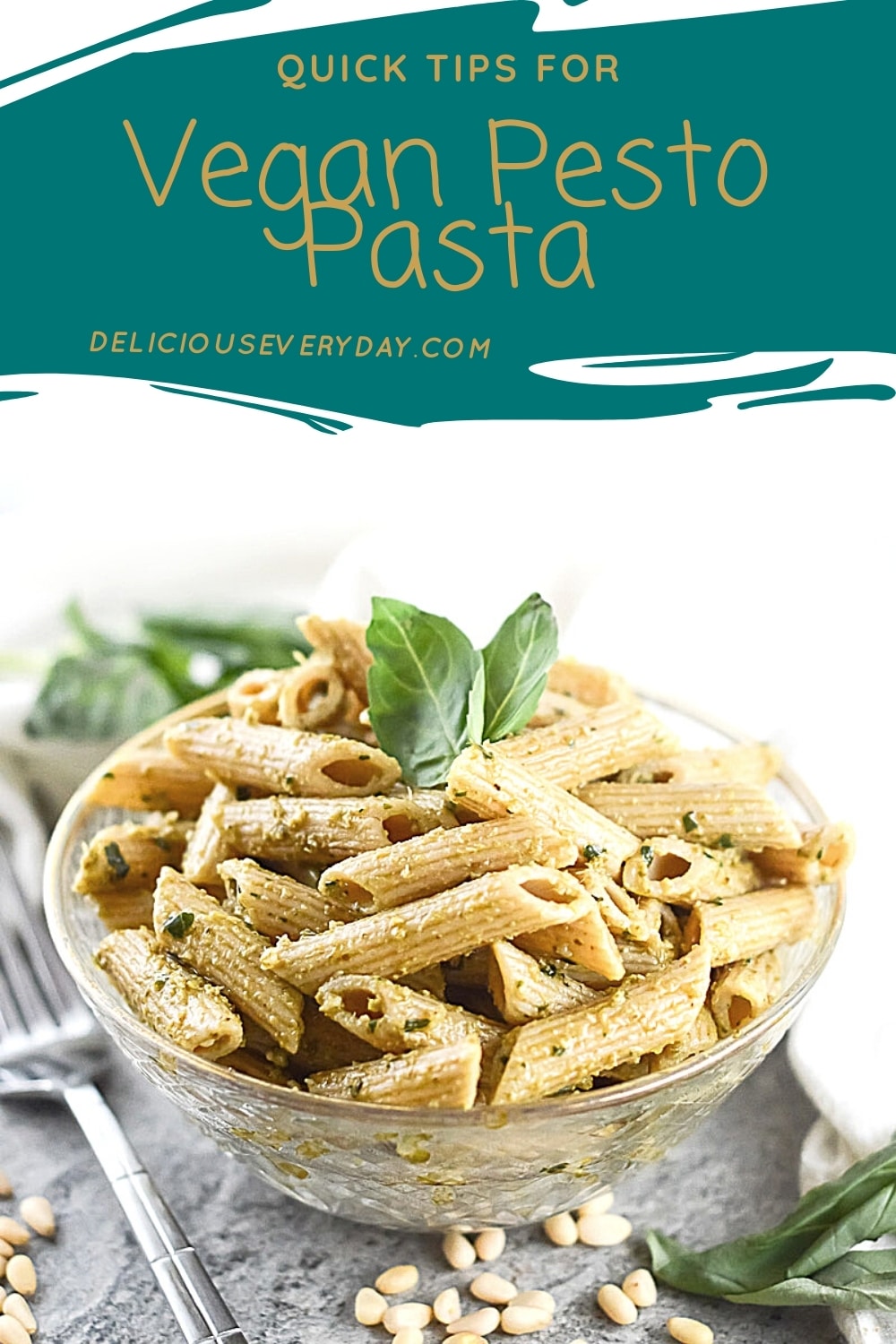 Vegan Pesto Pasta | Ready in 20 Minutes | Delicious Everyday