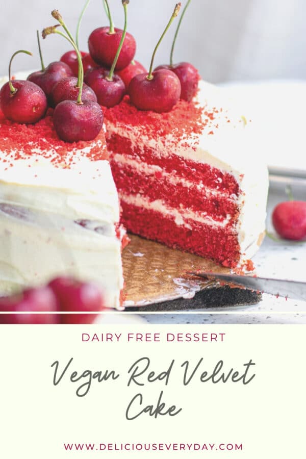  gâteau de velours rouge sans produits laitiers