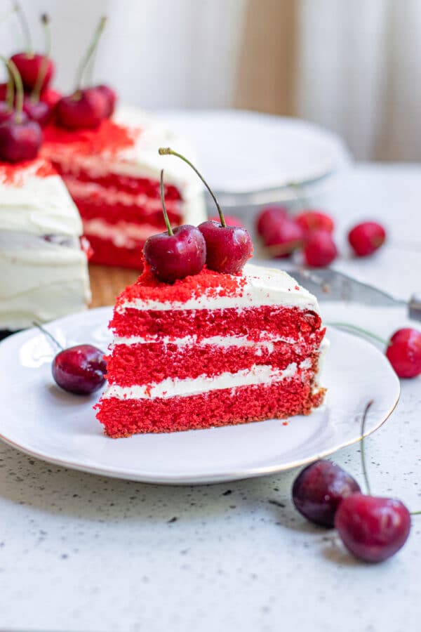  gâteau de velours rouge sans produits laitiers