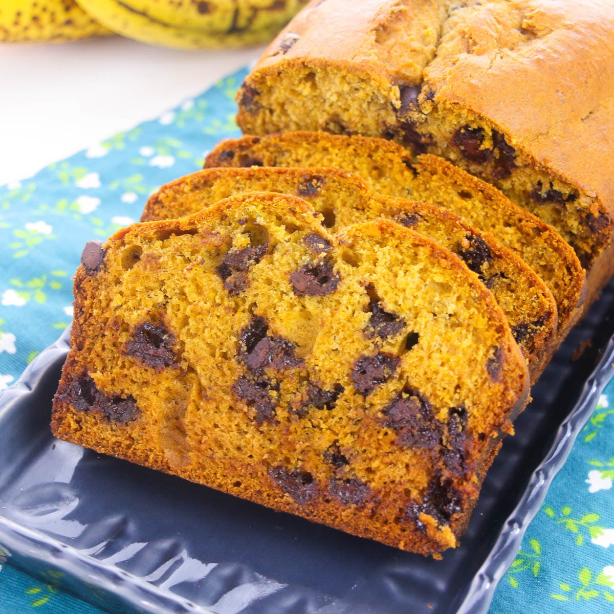 Pumpkin Banana Chocolate Chip Bread image