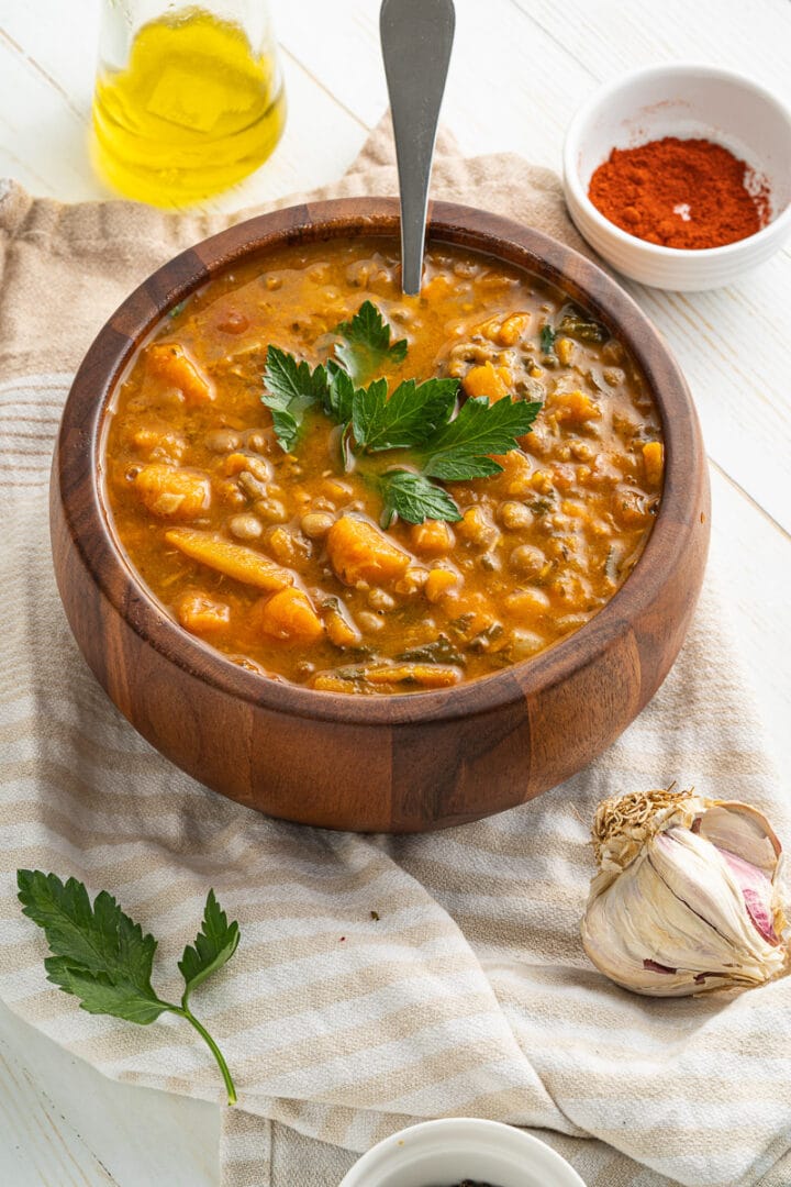 One-Pot Sweet Potato Lentil Stew - Delicious Everyday