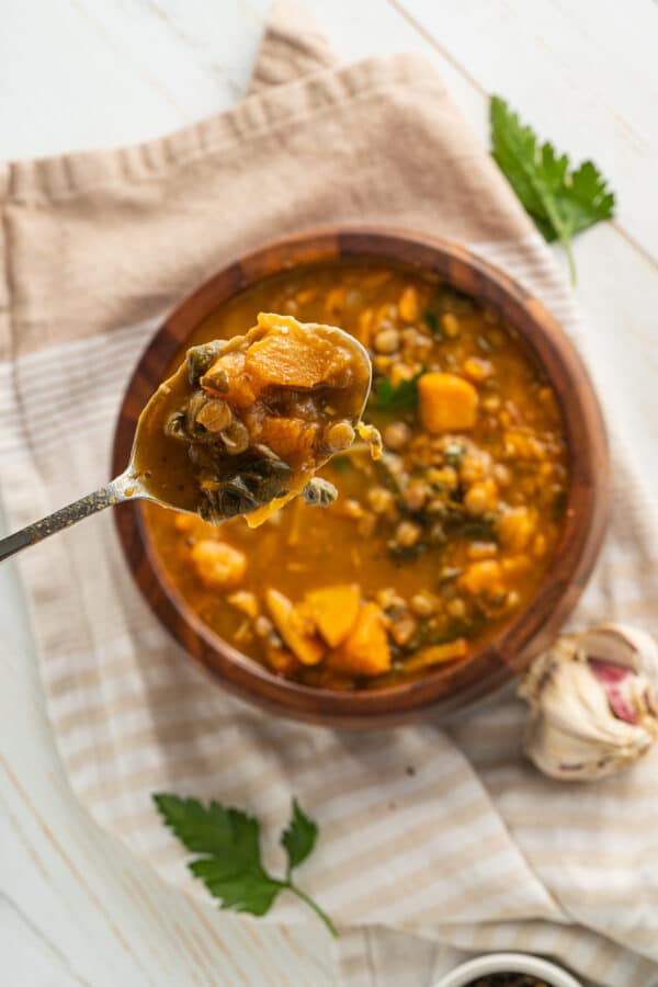 One-Pot Sweet Potato Lentil Stew - Delicious Everyday