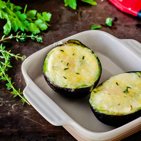 baked recipe ramekin eggs herbs with and creme fraiche Avocado eggs baked