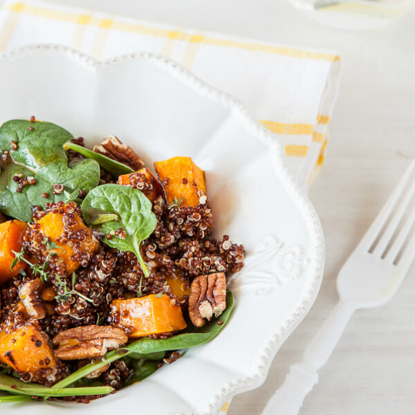 Roasted Butternut Pumpkin And Red Quinoa Salad Delicious Everyday