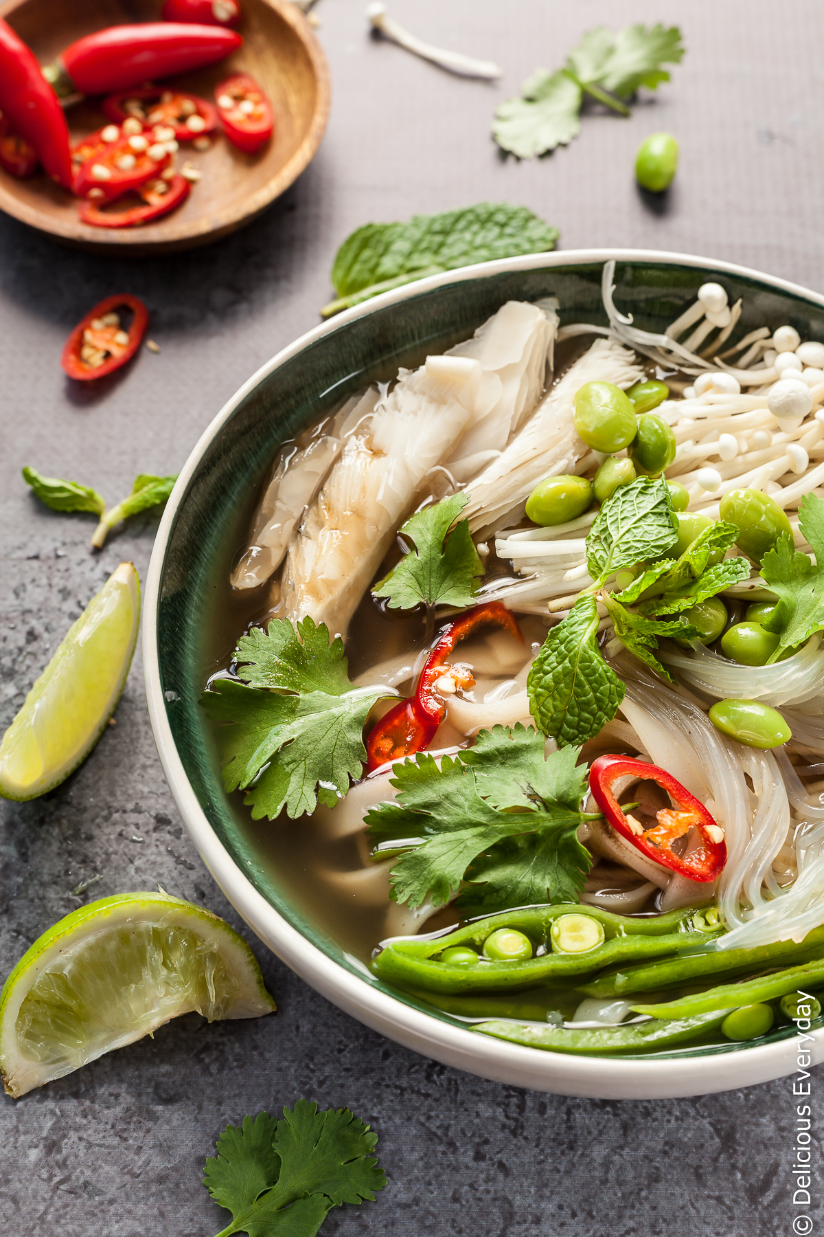 Vegan Pho Recipe {gluten free} | Delicious Everyday